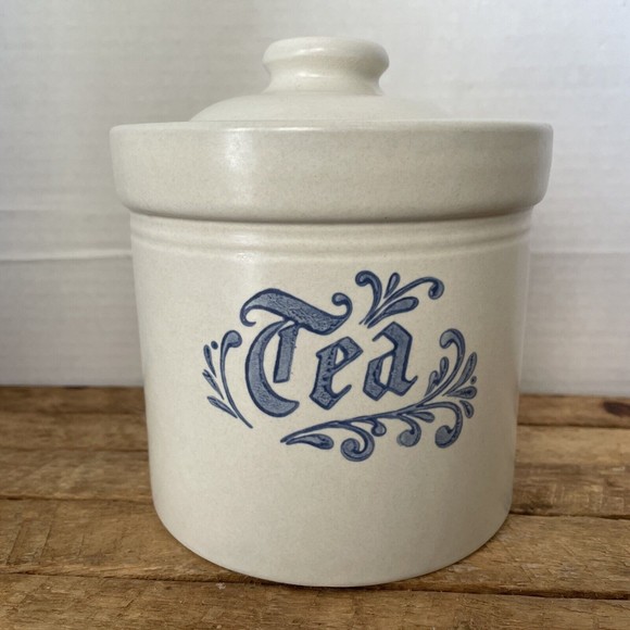 Pfaltzgraff Kitchen Pfaltzgraff Yorktowne Tea Canister With Lid